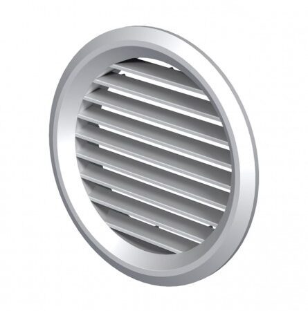 Okrugla aluminijska ventilaciona rešetka – bijela