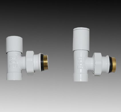 THS Ugaoni radijatorski LUX set – bijeli