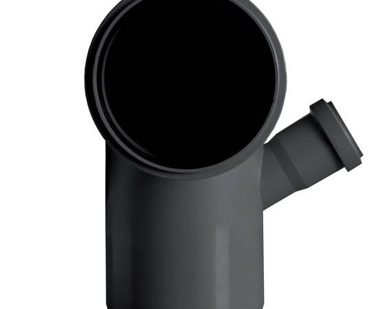 PlastBrno PVC koljeno sa bočnim priključkom desno