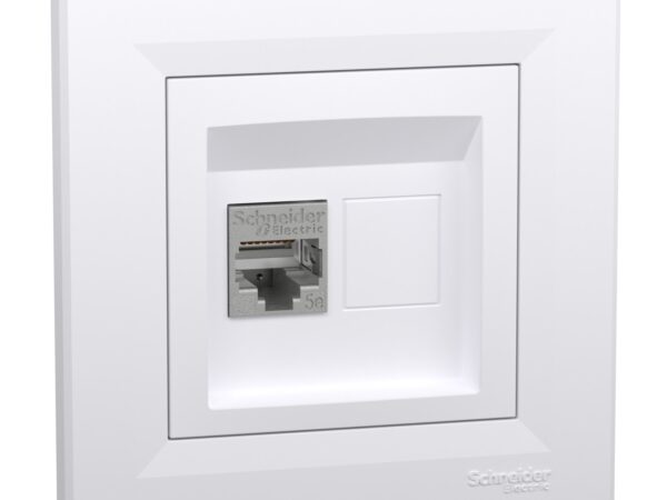 Schneider Electric Asfora podatkovna utičnica RJ45 kat.5e STP, bijela