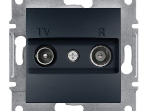 Schneider Electric Asfora završna TV/R utičnica 1dB bez okvira, crna