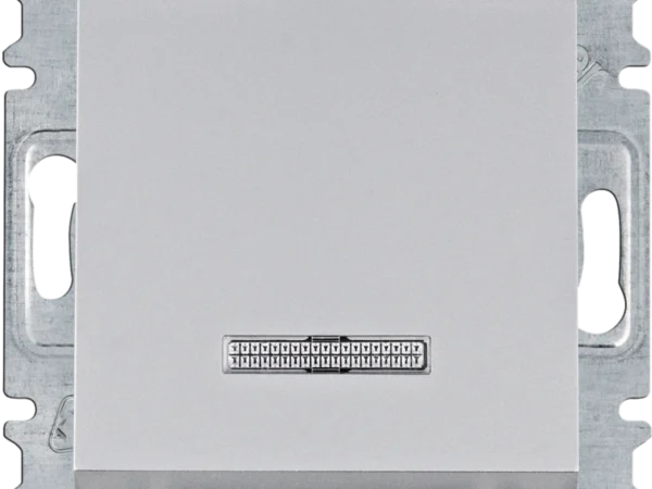 Hager Taster s indikacijom 1P 10AX, srebrni