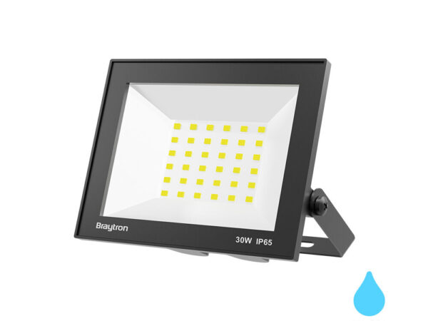 Braytron LED reflektor 30W 6500K IP65 crni