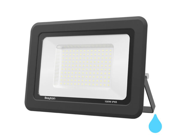 Braytron LED reflektor 100W 6500K IP65 crni