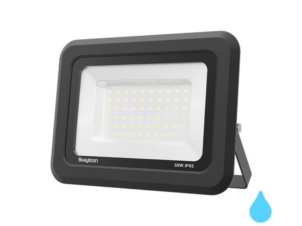 Braytron LED reflektor 50W 4000K IP65 crni