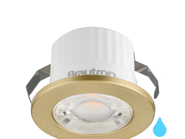 Braytron MiniSpot Gold LED spotlight 3W, 3000K, IP54