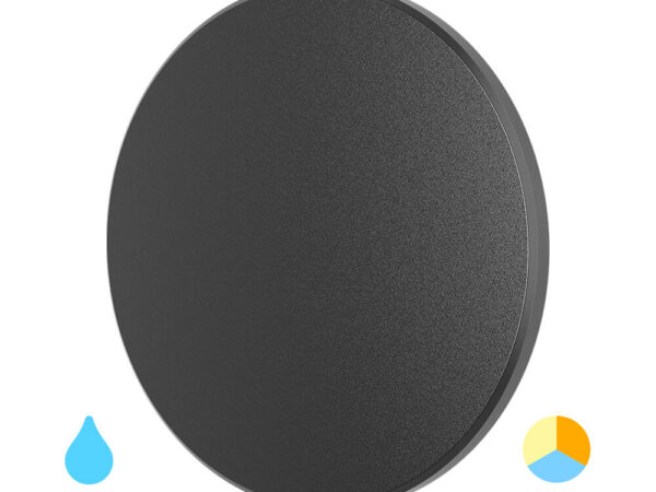 Braytron Palermo LED zidna svjetiljka 12W, 3000K, IP65, crna
