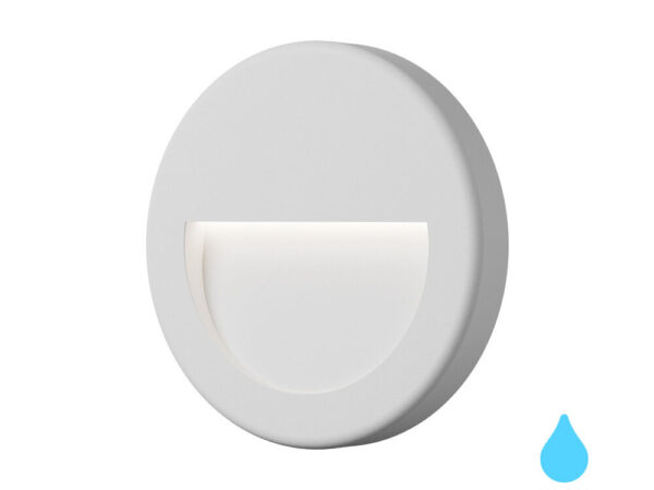 Braytron Vekta LED zidna svjetiljka 3W, 3000K, IP65, bijela