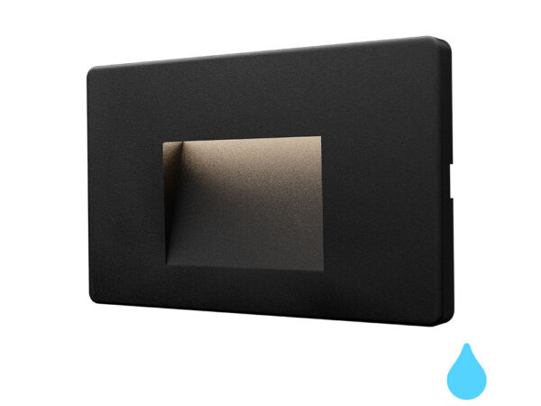 Braytron Vekta LED zidna svjetiljka 3W, 3000K, IP65, crna